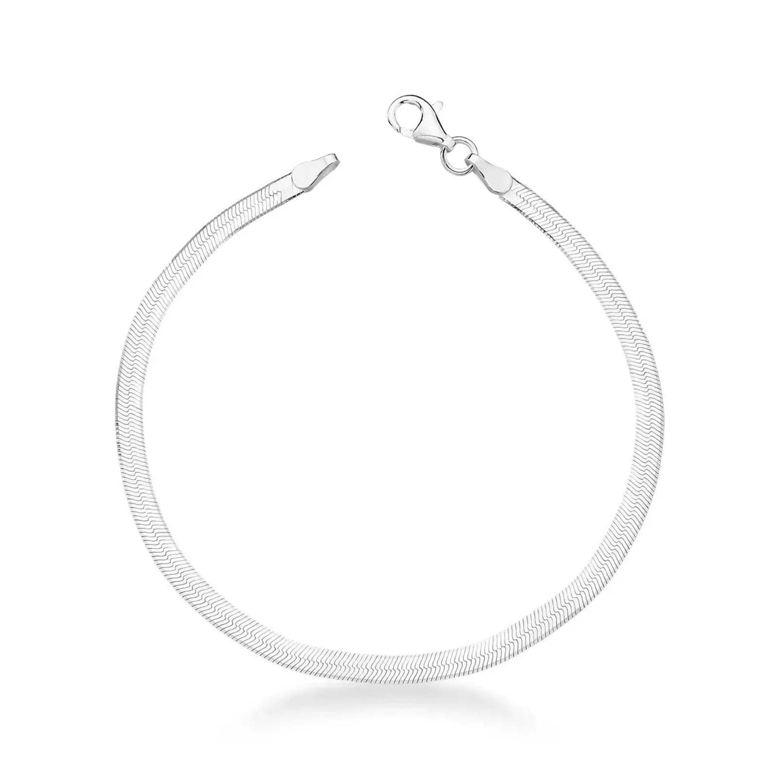 PULSEIRA FITA 3MM BANHADA A PRATA