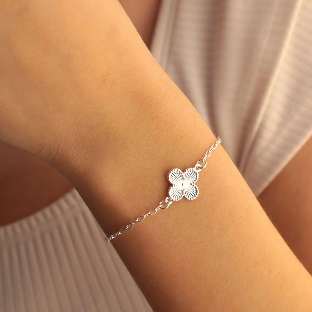 PULSEIRA TREVO INSPIRAÇÃO BANHADA A PRATA