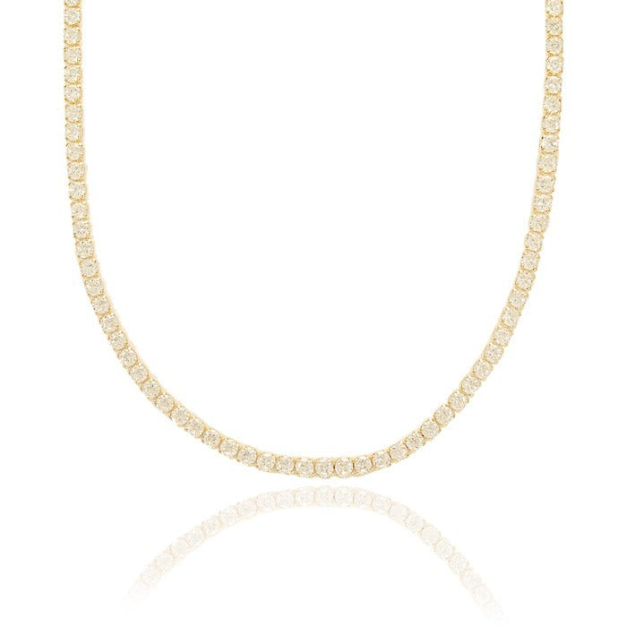 CHOKER RIVIERA BANHADA A OURO 18K - 2MM