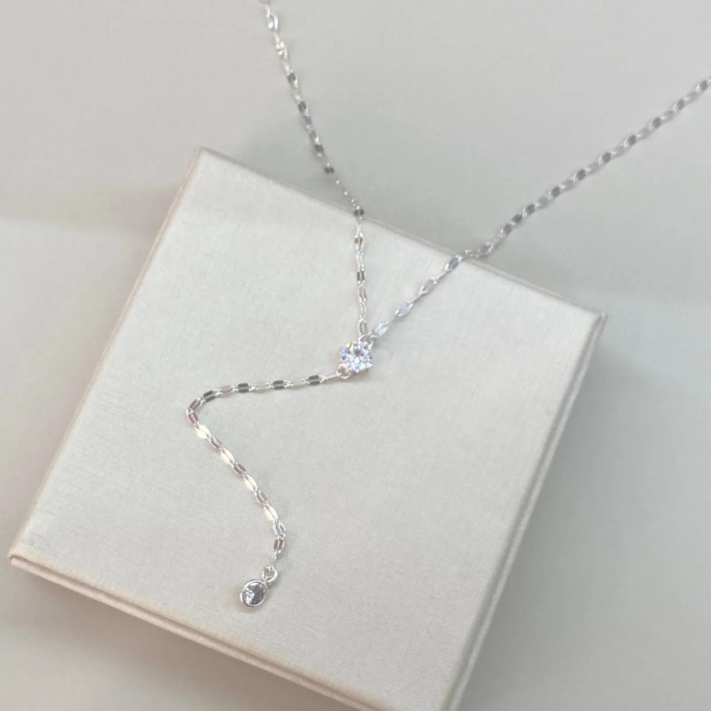 COLAR CHAPA GRAVATINHA PONTO DE LUZ BANHADO A PRATA