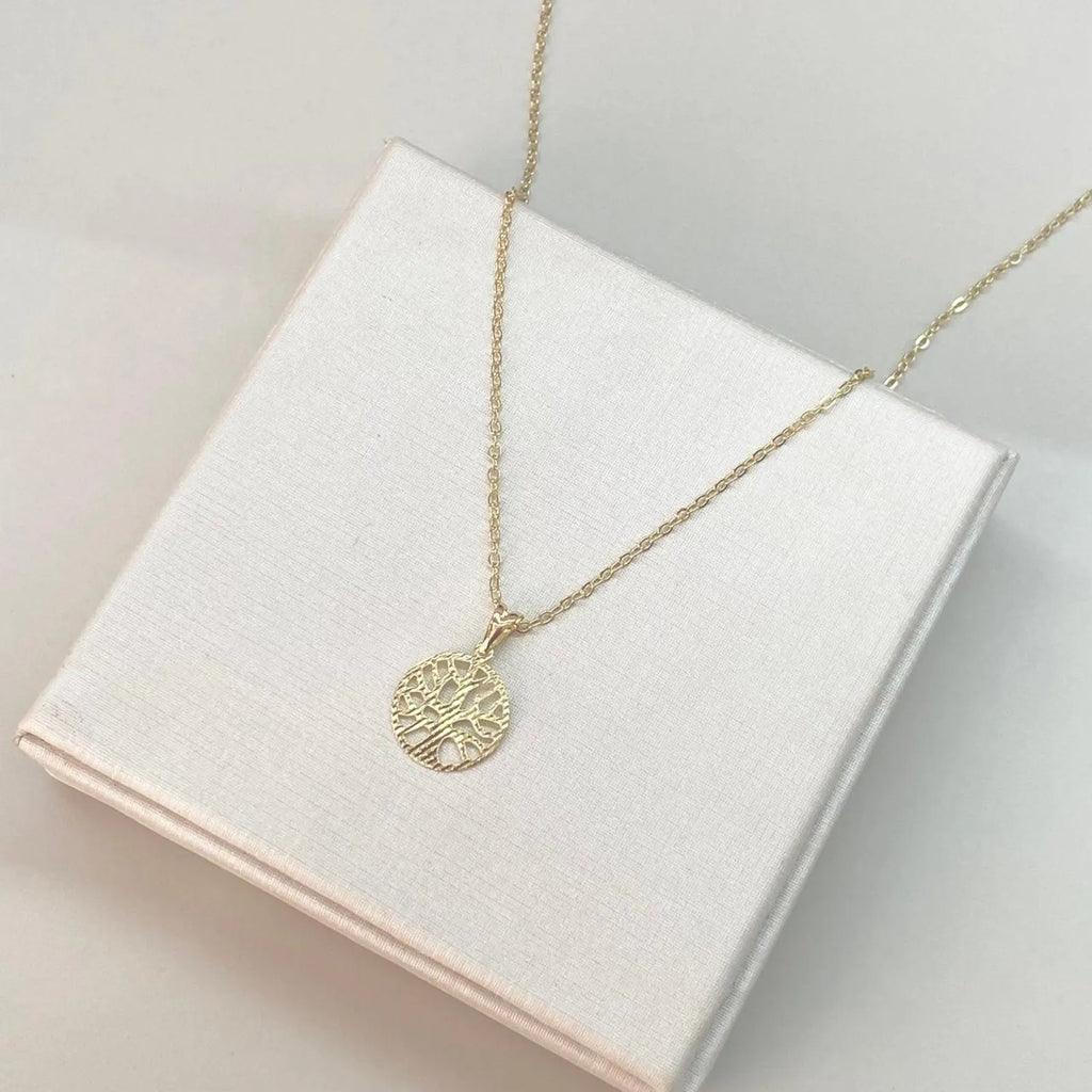 COLAR ÁRVORE DA VIDA ELOS PORTUGUES BANHO OURO 18K