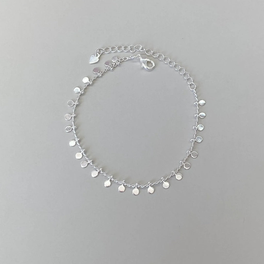 PULSEIRA MINI MEDALHAS BANHADA A PRATA