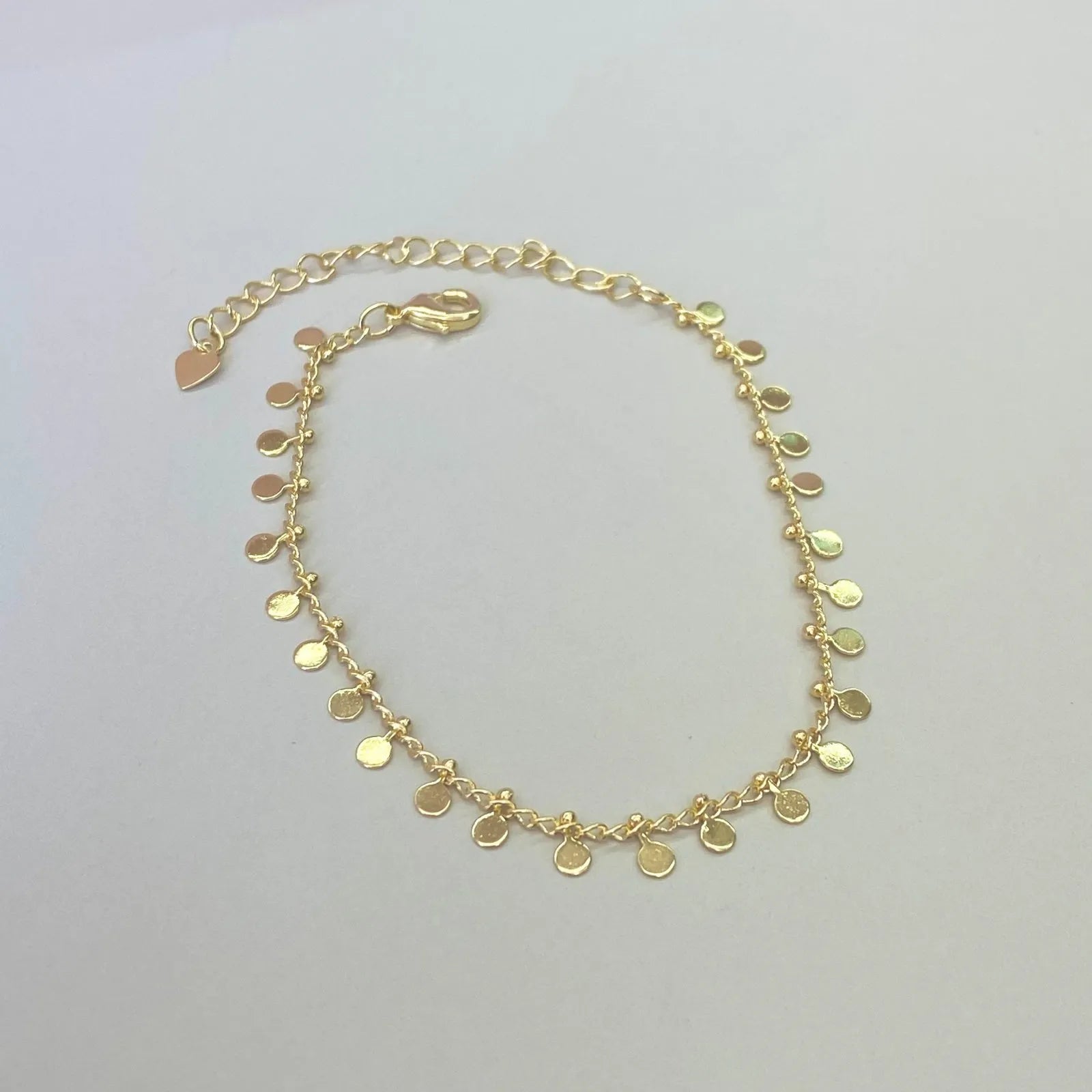 PULSEIRA MINI MEDALHAS BANHADA A OURO 18K